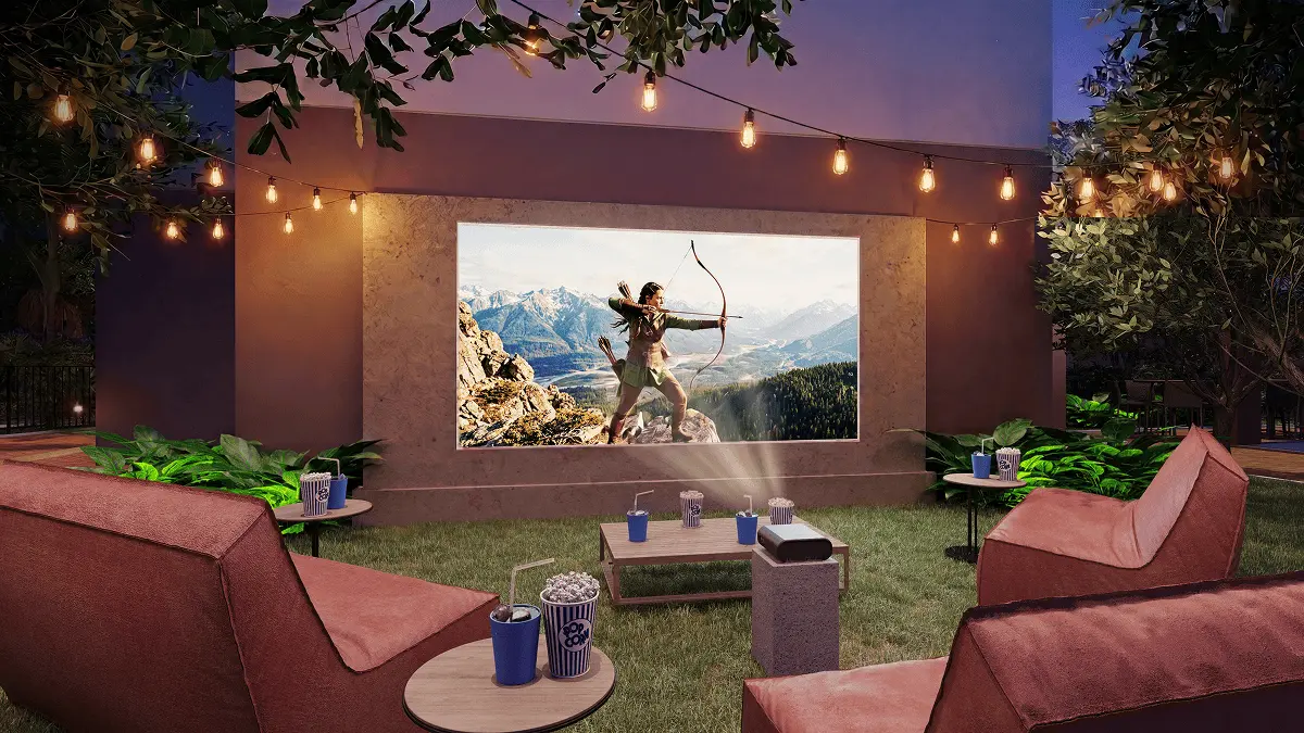 Sala de cinema privativa do condomínio