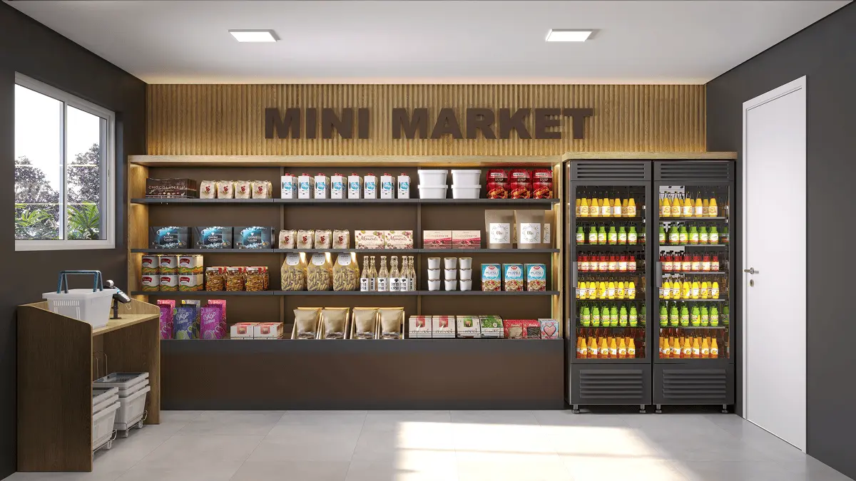 Mini mercado do condomínio